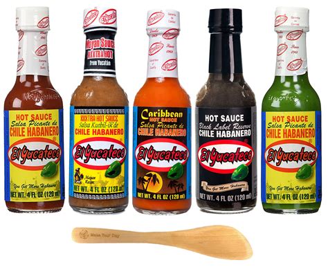 yucateca pack|El Yucateco 4 Habanero Hot Sauces Gift Pack, 4 Items.